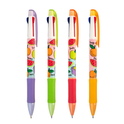 Tri-Color Smens® Scented Grip Pens with Red/Blue/Black Ink