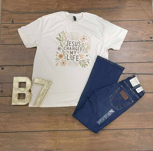 Jesus Changed My Life T‑Shirt | Faith & Testimony Graphic Tee