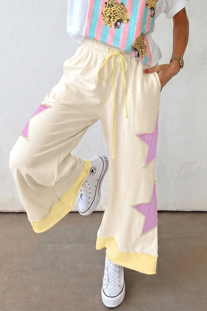 ~PREORDER ~ Starry Summer Colorblock Wide Leg Pants ~PREORDER ~