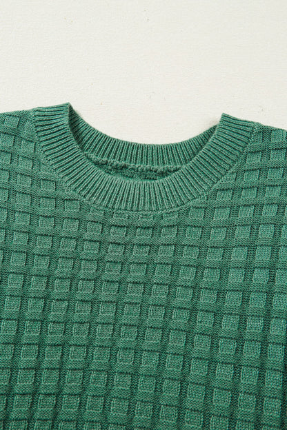 Everyday Texture Short Sleeve Sweater – Mist Green 💚