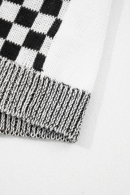 🖤 Checkmate Chic Checkered Cardigan