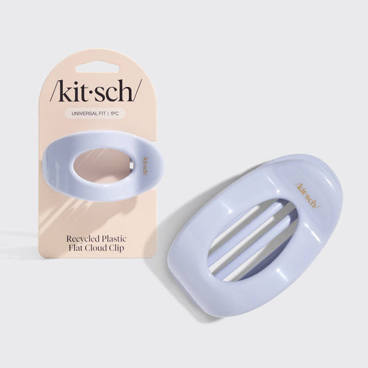 Kitsch Medium Flat Cloud Clip – Hydrangea Lilac Recycled Hair Claw Clip for Full & Half Up Styles