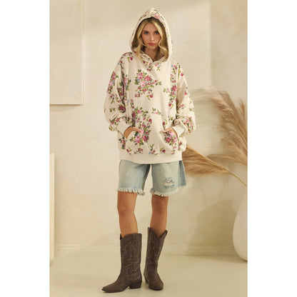 Blush Garden Fleece Hoodie 🌸