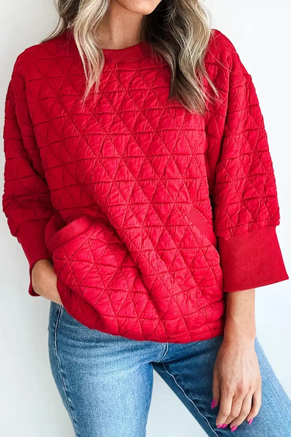 ~PREORDER~ Ruby Roads Quilted 3/4 Sleeve Top ~PREORDER~