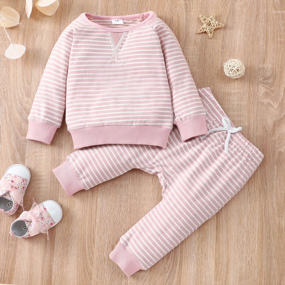 95% Cotton Long-Sleeve Pullover Sets