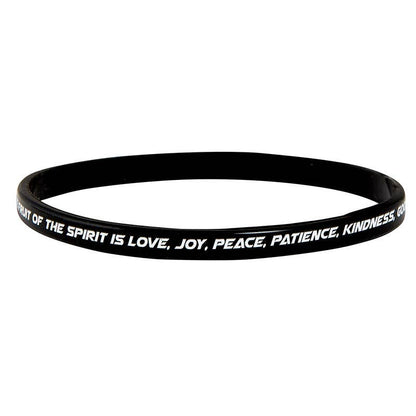 Threads of Faith Scripture Verse Silicone Bracelet Set | 4-Pack Christian Stretch Bracelets