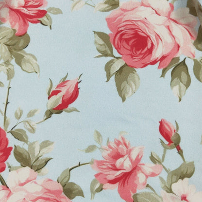 Aqua Rosy 2 Blanket by Clover Cottage 🌸