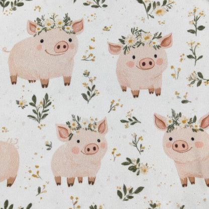 Piglet Petals Baby Romper by Clover Cottage 🌸