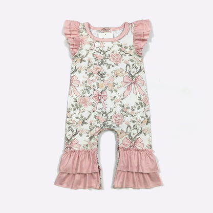 Wildflower Whimsy Baby Romper by Clover Cottage 🌸