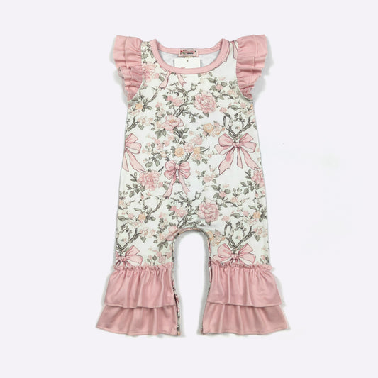 Wildflower Whimsy Baby Romper by Clover Cottage 🌸
