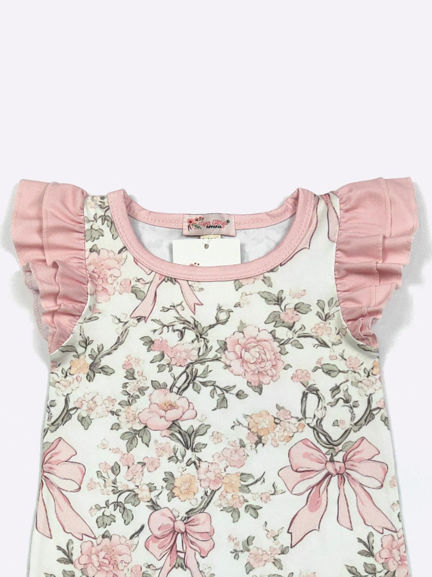 Wildflower Whimsy Baby Romper by Clover Cottage 🌸