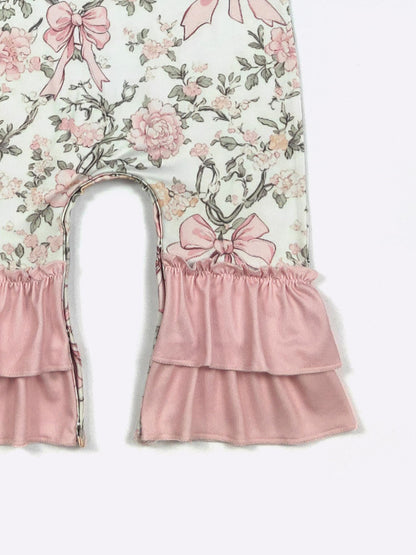 Wildflower Whimsy Baby Romper by Clover Cottage 🌸