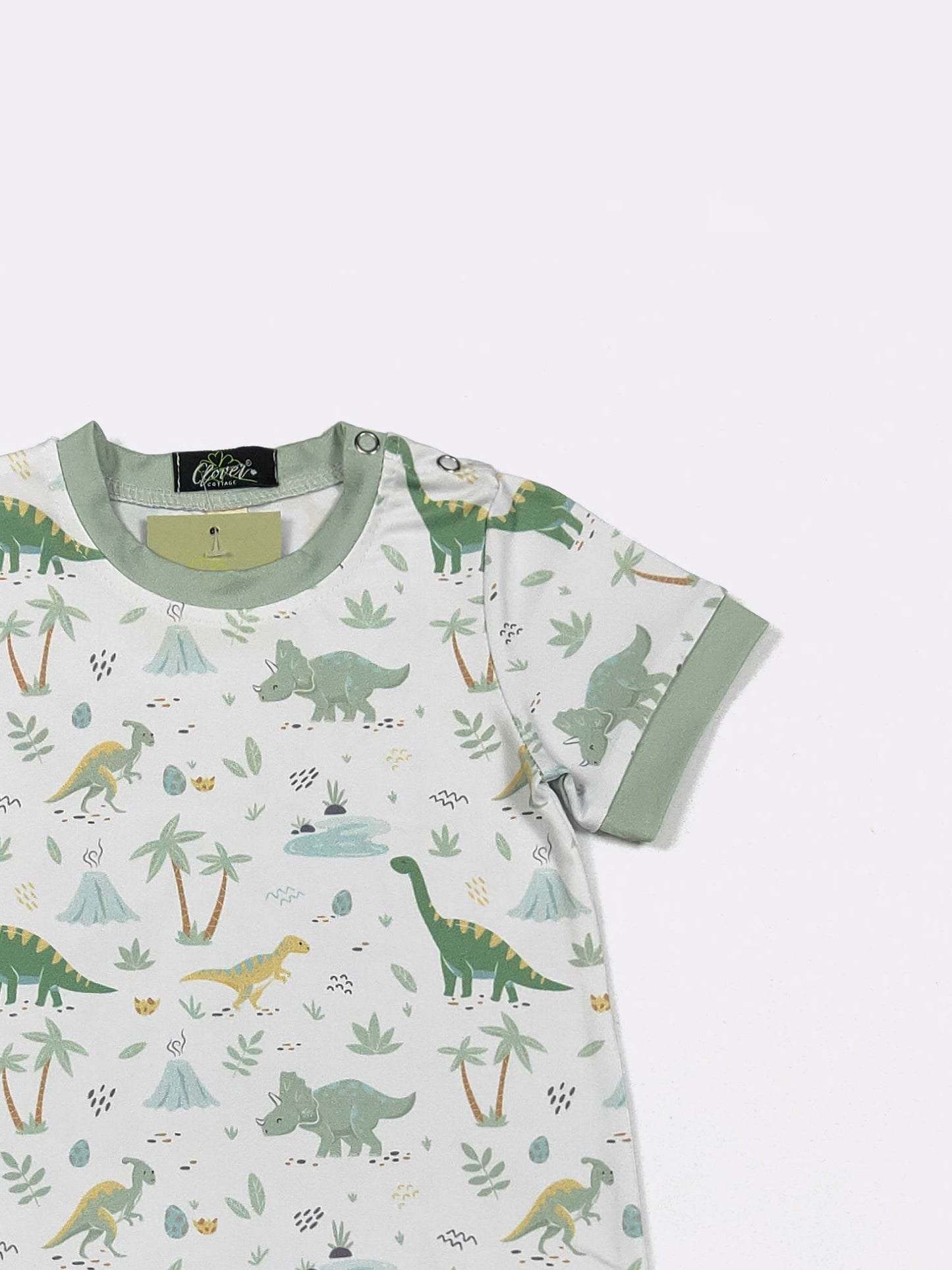 Dino-Mite Boy Romper by Clover Cottage 🦕