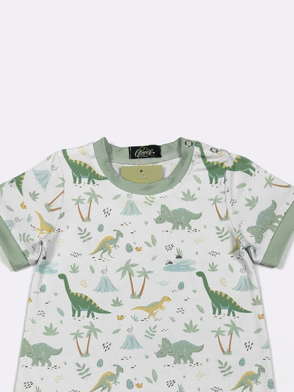 Dino-Mite Boy Romper by Clover Cottage 🦕