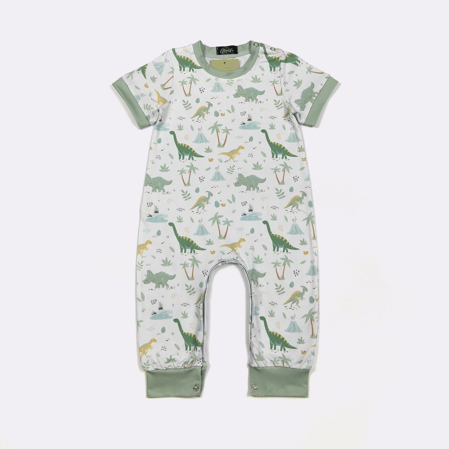 Dino-Mite Boy Romper by Clover Cottage 🦕