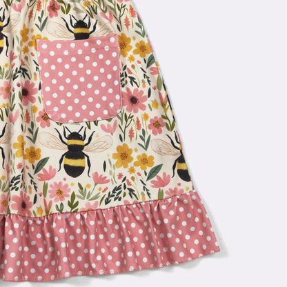 Bee Blooms Girls Dress by Clover Cottage 🌸