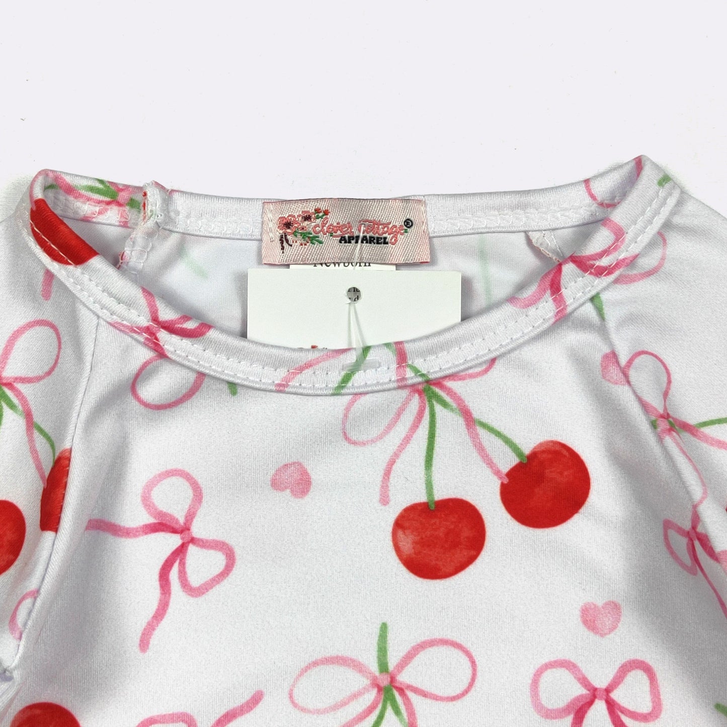 Coquette Cherry Baby Gown by Clover Cottage 🍒