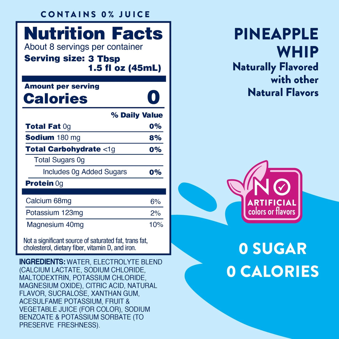 Jordan’s Skinny Mixes Pineapple Whip Hydration Drink Mix