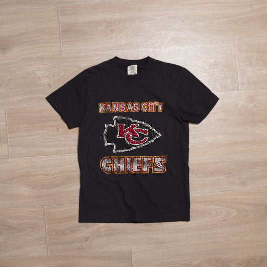 Kansas City Chiefs Rhinestone Tee – Sparkly Game Day T-Shirt