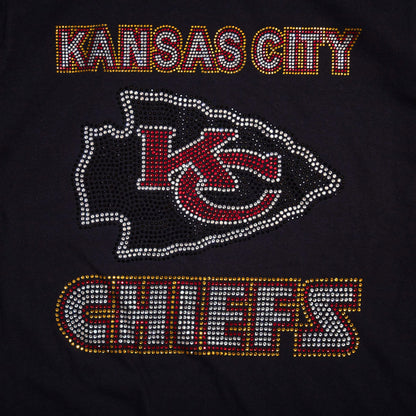 Kansas City Chiefs Rhinestone Tee – Sparkly Game Day T-Shirt