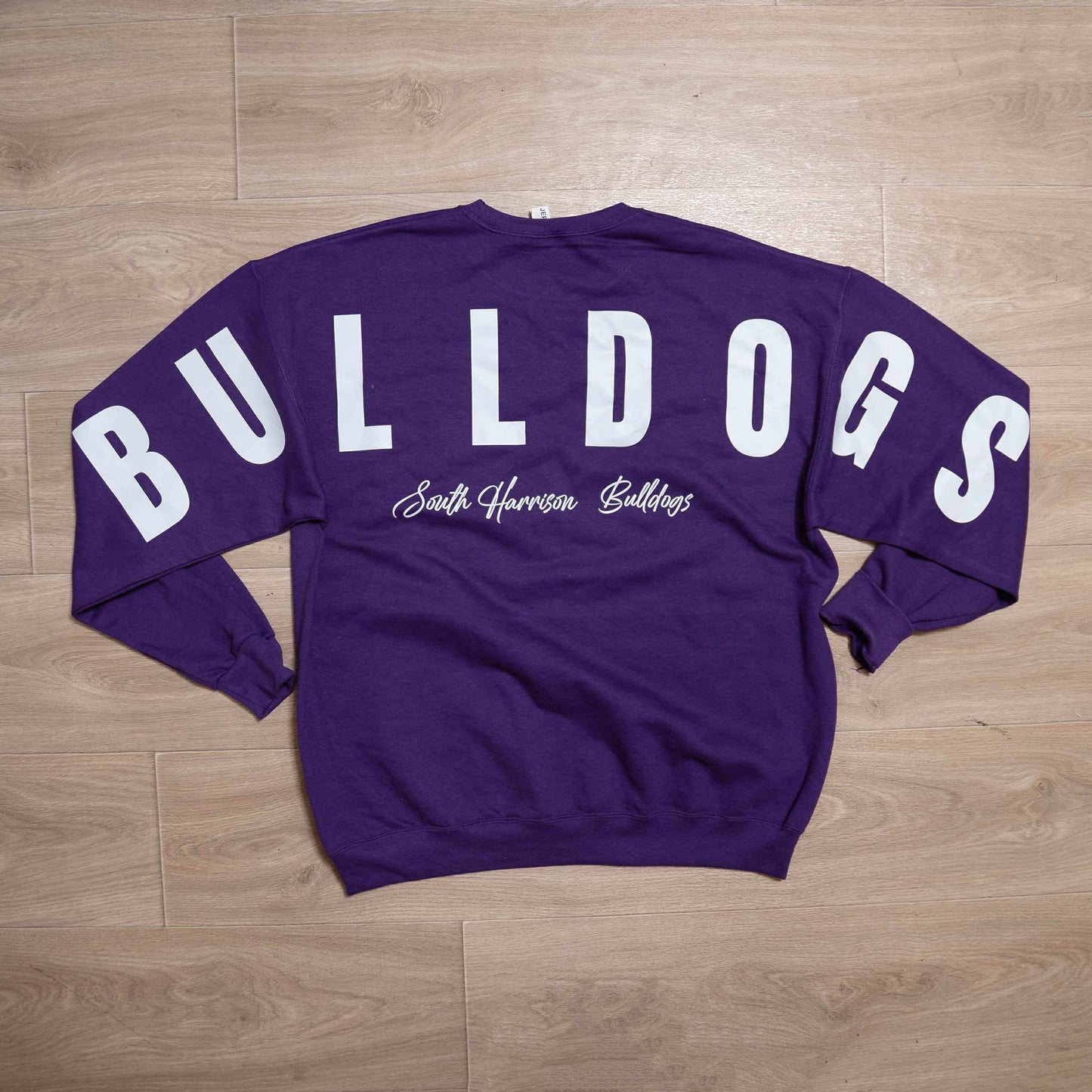 South Harrison Bulldogs Crewneck Sweatshirt –Big Lettering