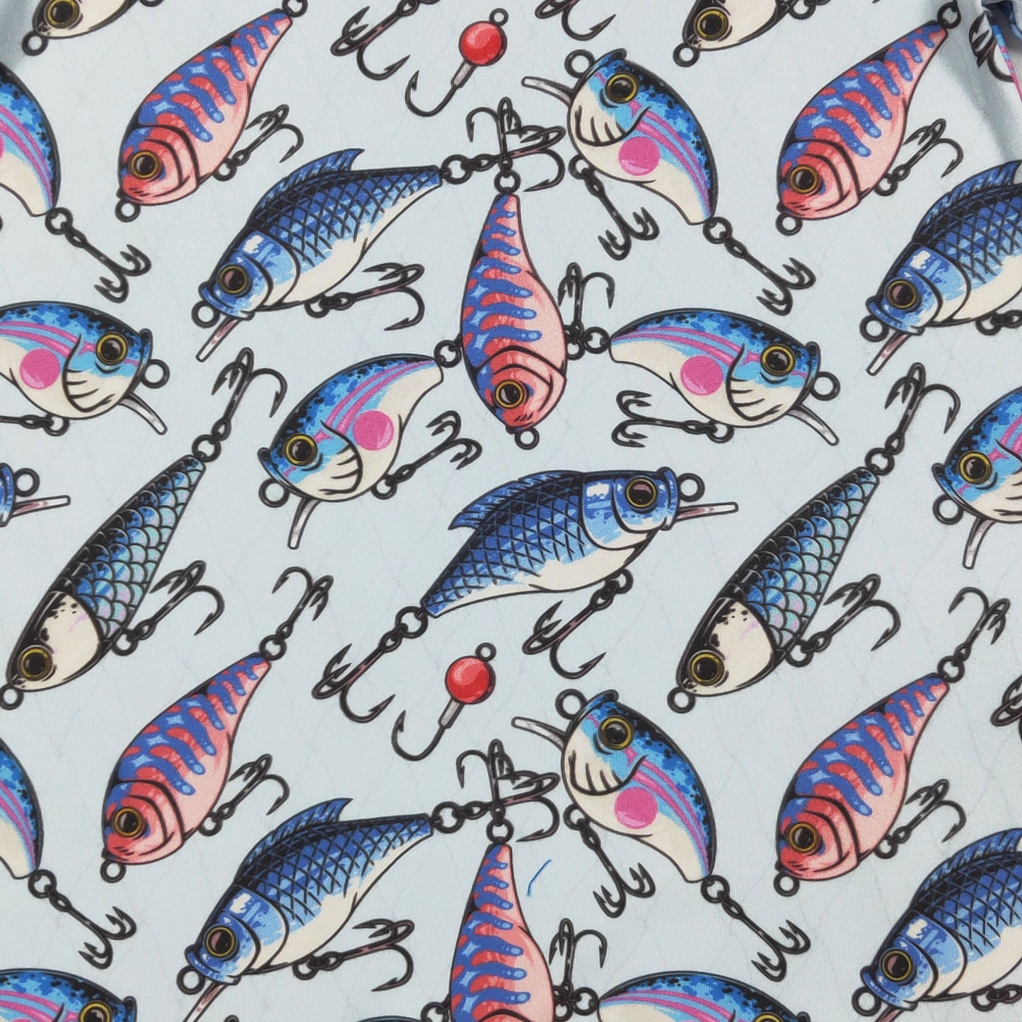 Lure Boy Romper | Fishing Lure Print Baby Boy Summer Romper by Clover