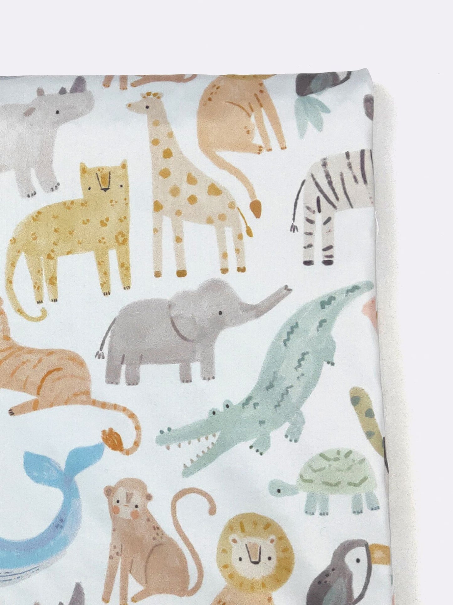Zoo Animals Minky Baby Blanket | Soft Baby Shower Gift Blanket by Clover Cottage