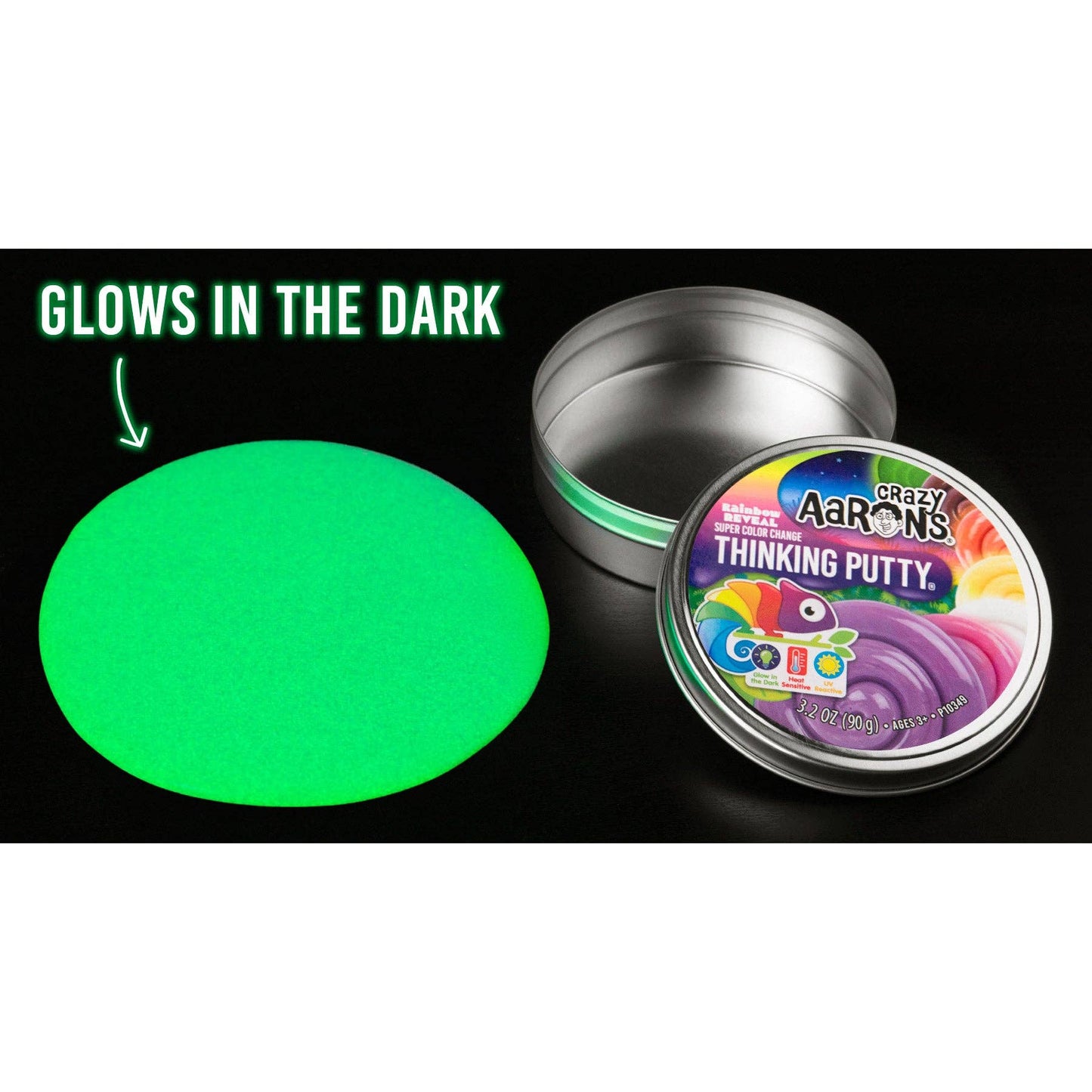 Rainbow Reveal Thinking Putty® – Color Changing Glow Putty | Crazy Aaron’s Sensory Toy