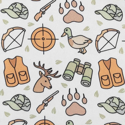 Outdoor Hunt Baby Boy Romper – Short Sleeve Hunting Print One Piece Outfit