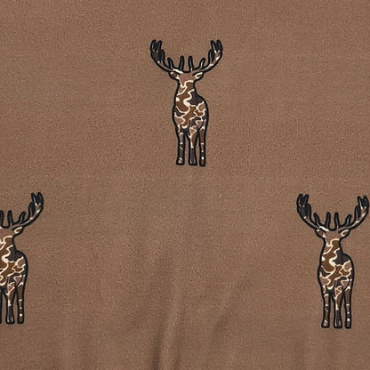 Mud Deer Baby Boy Romper – Short Sleeve Deer Print Country One Piece Outfit