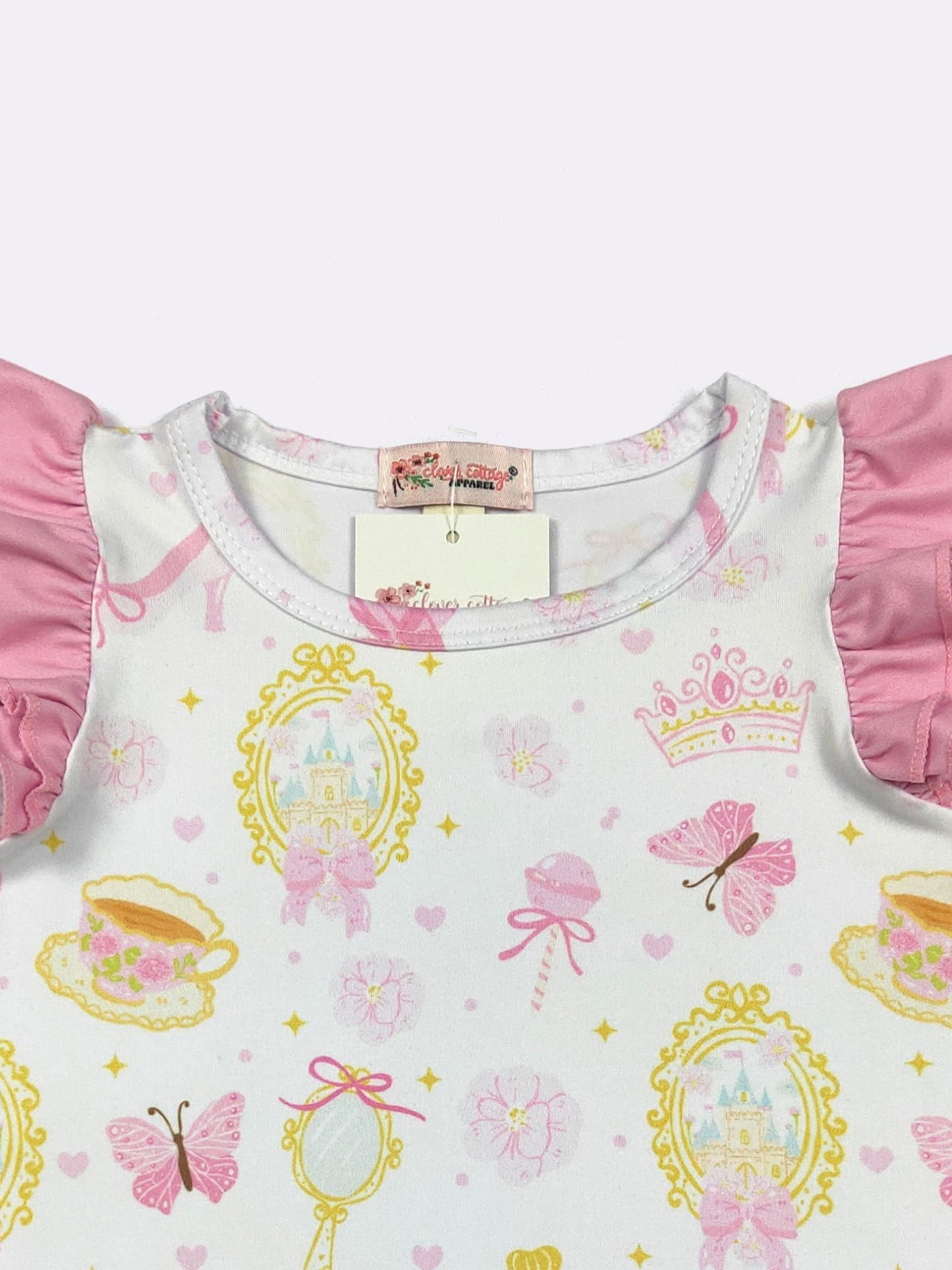 Princess Baby Romper – Pink Ruffle Boutique Baby Girl One Piece Outfit