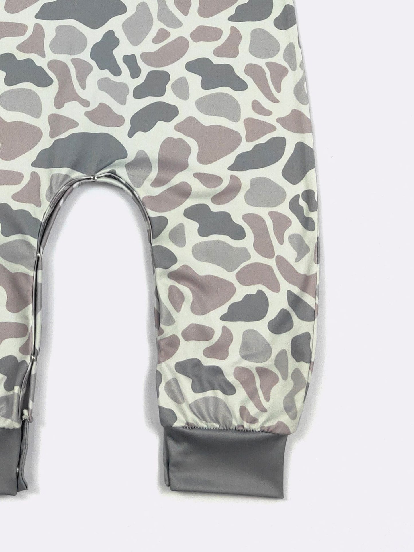 LS Urban Camo Boy Romper | Long Sleeve Baby Boy Boutique Romper by Clover Cottage
