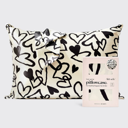 “Heart print satin pillowcase for frizz-free beauty sleep”
“Silky heart-pattern pillowcase standard size”
“Valentine’s heart satin pillowcase for smooth hair and skin”
