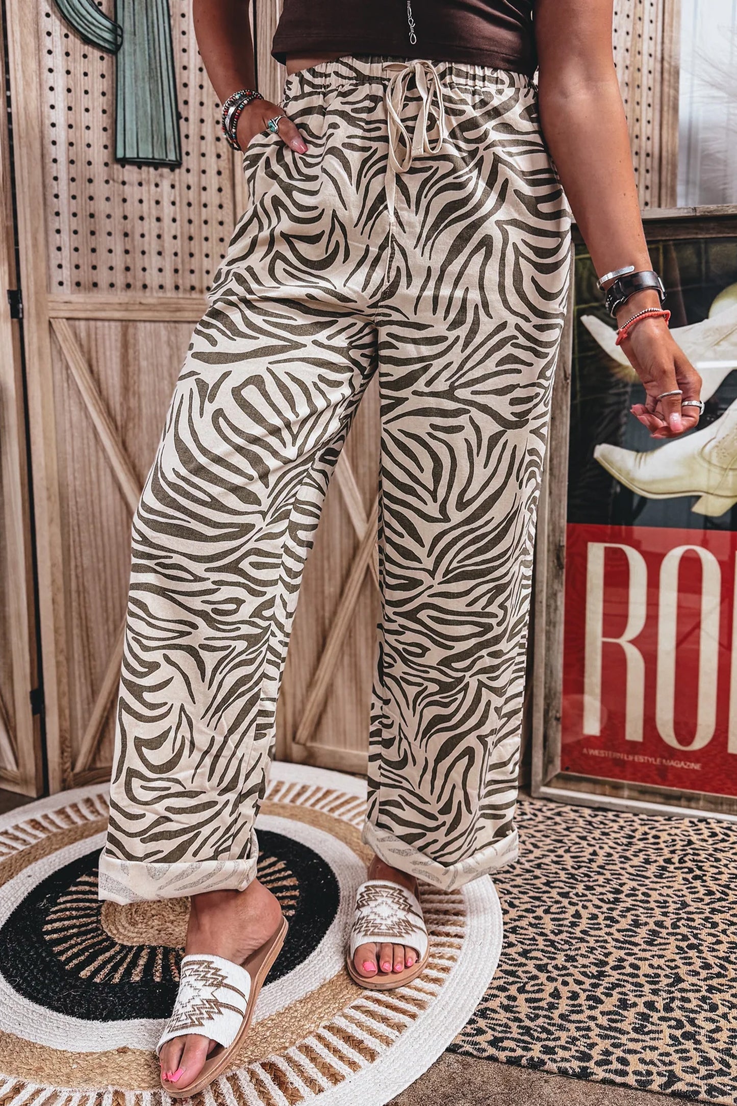~PREORDER ~ Wild Thing Zebra Print Pocket Pants ~PREORDER ~