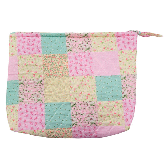 "Summer Garden" - Designer Quilted Cosmetic Bag