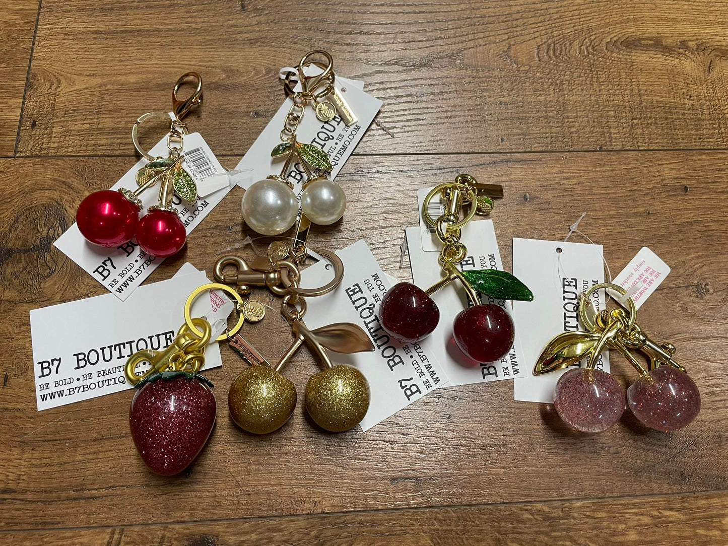 🍒 Sweet Cherry Charm Keychains 🍒