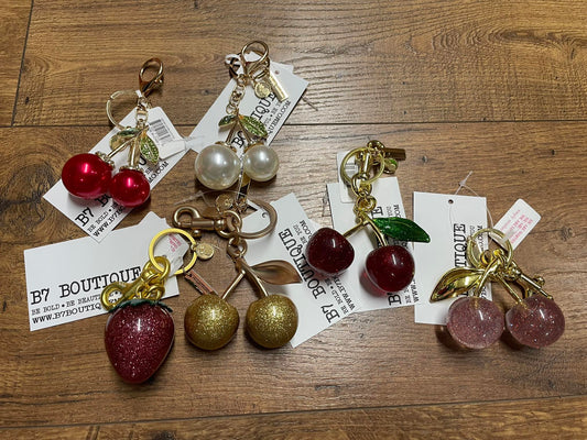 🍒 Sweet Cherry Charm Keychains 🍒