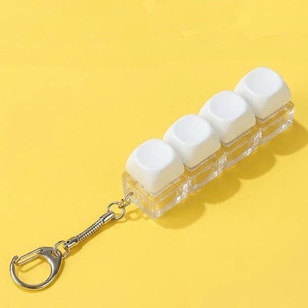 Click It & Chill Keychain | Keyboard Fidget Stress Relief Toy