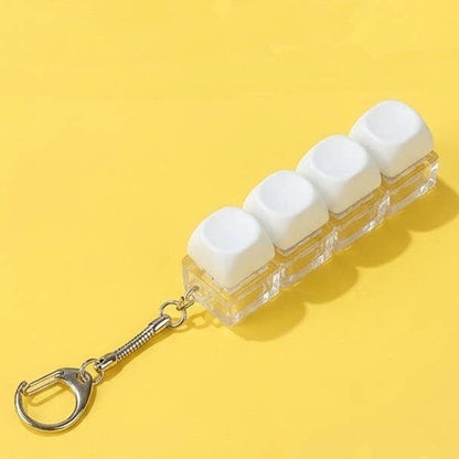 Click It & Chill Keychain | Keyboard Fidget Stress Relief Toy