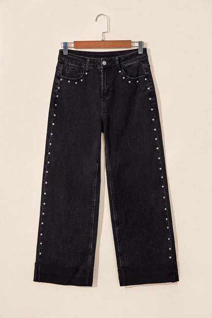 ~PREORDER~ Studded & Stunning Black Straight Leg Jeans ~PREORDER~