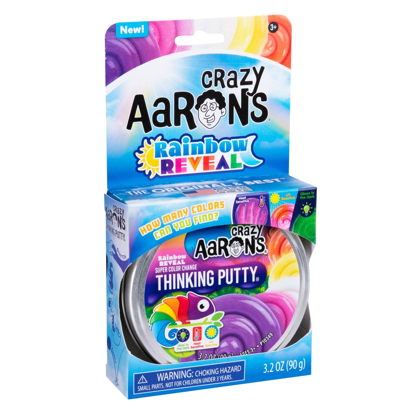 Rainbow Reveal Thinking Putty® – Color Changing Glow Putty | Crazy Aaron’s Sensory Toy