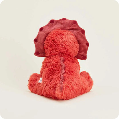 Warmies® Plush Microwavable Red Triceratops – Lavender Scented Weighted Comfort Toy