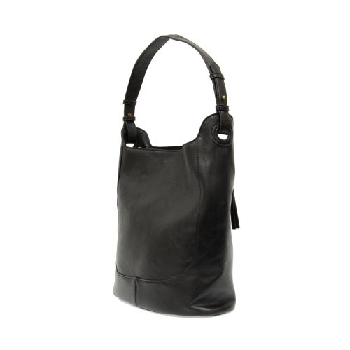 Brielle Small Bucket Bag – Tumbled Vegan Leather