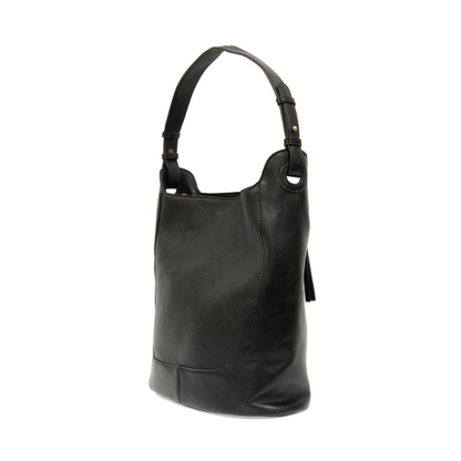 Brielle Small Bucket Bag – Tumbled Vegan Leather