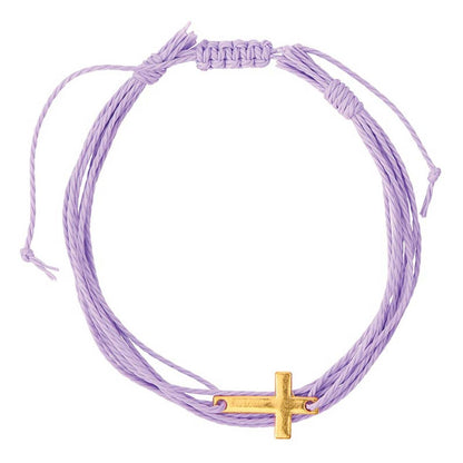 Faithful Findings Cross Woven Bracelet | Adjustable Multi-Color Faith Bracelet