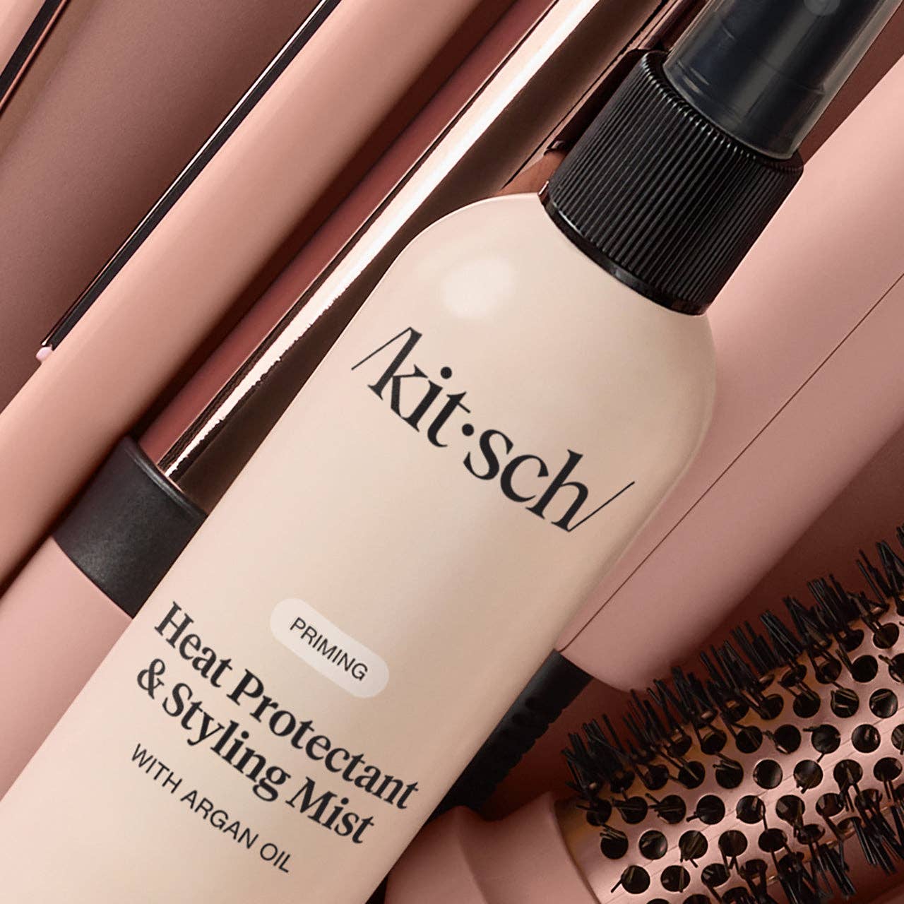 Pirming Argan Oil Heat Protectant & Styling Mist – Boost Shine & Banish Frizz ✨ by Kitch