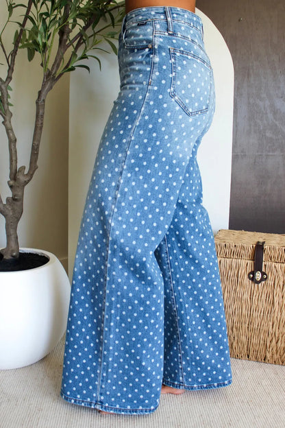 ~PREORDER~ Dot About You High Rise Wide Leg Jeans ~PREORDER~
