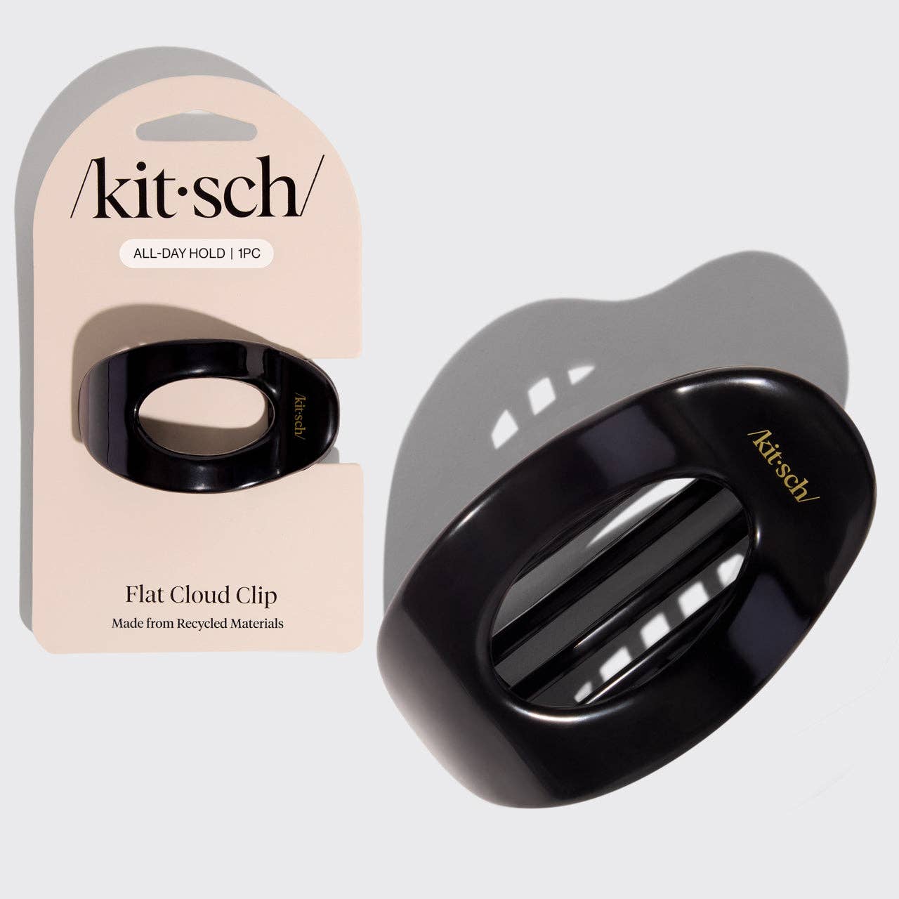 Kitsch Black Flat Cloud Clip - Small
