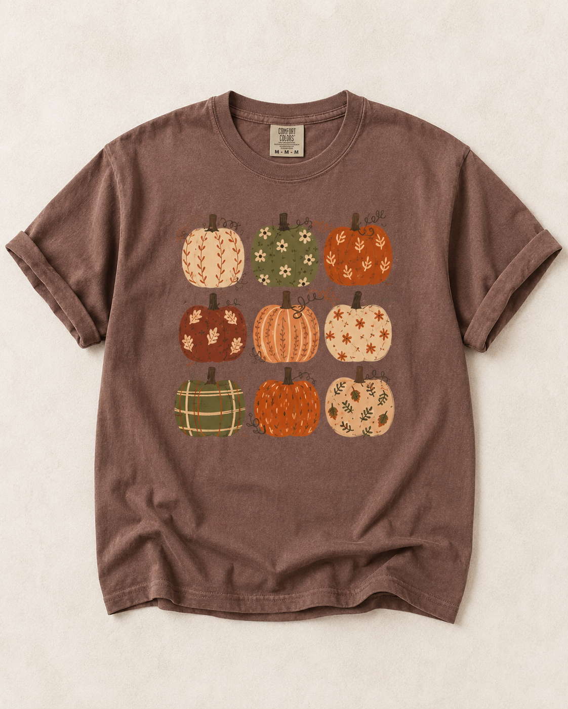 ~PREORDER ~ Patterned Pumpkins Fall Graphic Tee ~PREORDER ~
