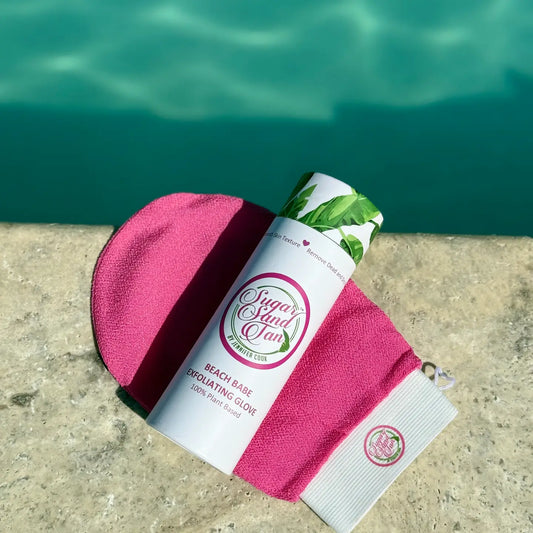 Beach Babe Exfoliating Glove | Deep Exfoliation Glove for Self-Tanning Prep